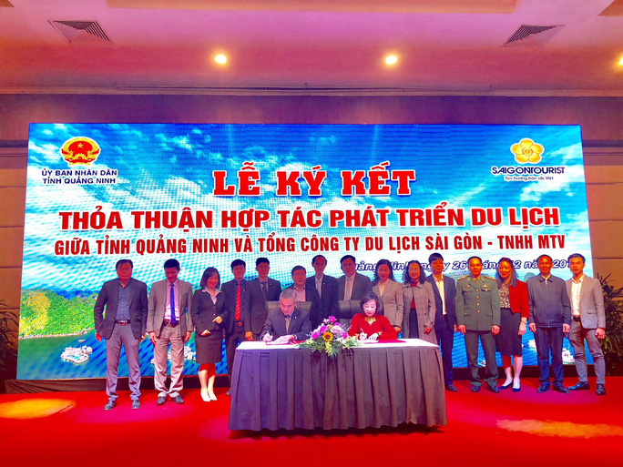 Saigontourist Group signed a cooperation agreement to promote tourism development in Quang Ninh