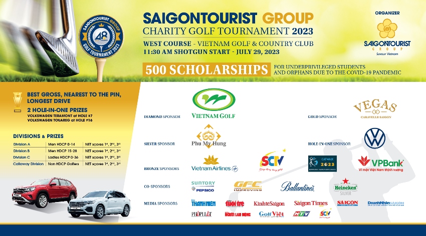 Saigontourist’s Golf tournament raises 500 scholarships for poor students