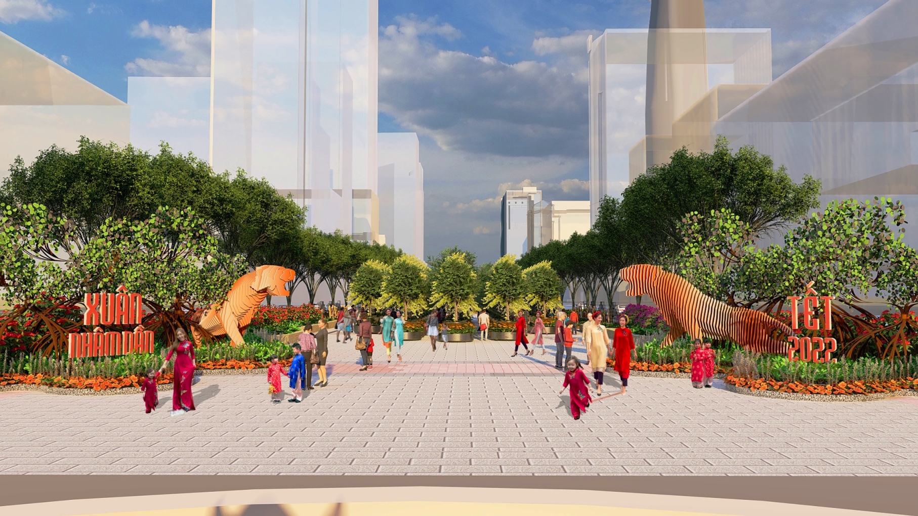 Cost reduction Nguyen Hue Flower Street for the Lunar New Year 2022: 