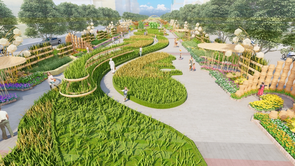 SAIGONTOURIST GROUP OPENS FLOWERS ROAD IDEAS DESIGN CONTEST 2024 AT NGUYEN HUE STREET