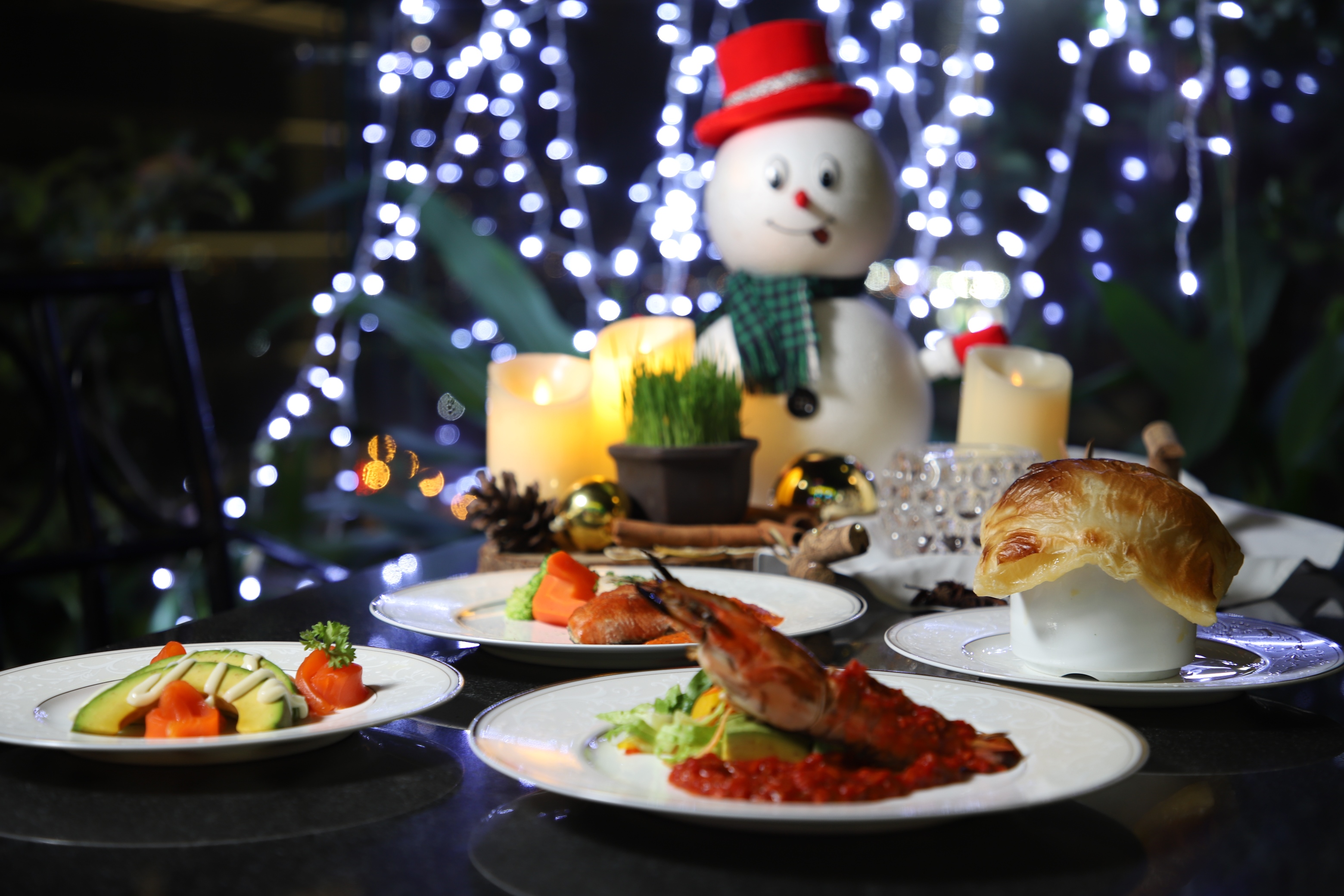 Celebrating Christmas and New Year at Luxury Hotels in town.